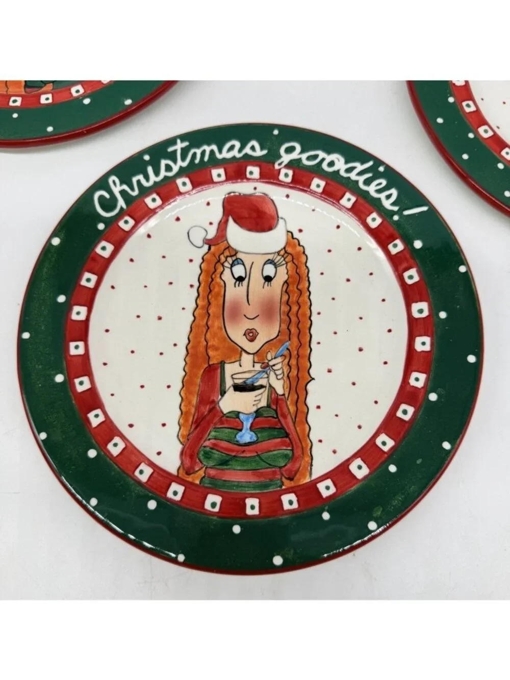 Mary Lester “Meeva” The Christmas Diva 2003 Dessert Plates